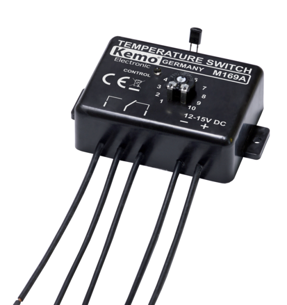 Kemo M169 Temperaturschalter Thermostat 12 V/DC