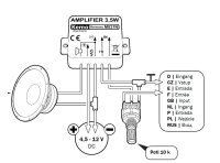 Kemo M031N Verstärker 3,5 W, universal