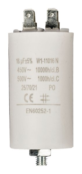 Motorkondensator 16µF / max. 500V AC