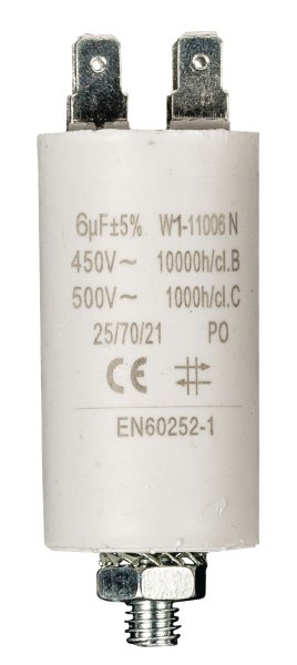 Motorkondensator 6µF / max. 500V AC