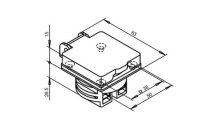 Einbausteckdose VDE mit Deckel und Dichtung IP44