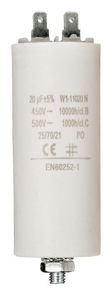 Motorkondensator 20µF / max. 500V AC