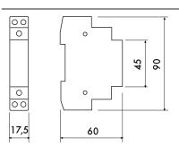 Perry 1RI0212AC/M Stromstoßschalter für Hutschiene 12V