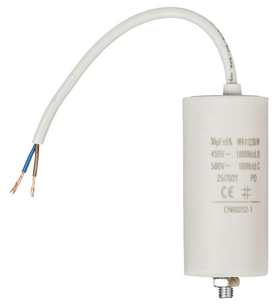 Motorkondensator mit Kabel 30µF / max. 500V AC