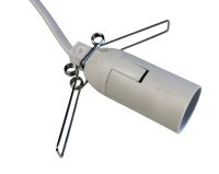 Lampenfassung E14 weiß mit 1,8 m Kabel und Schalter