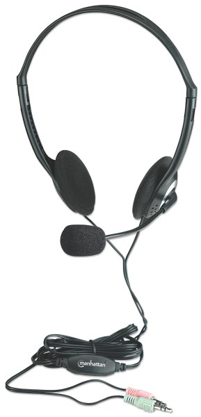 Manhattan 164429 Headset Stereo mit Klinke
