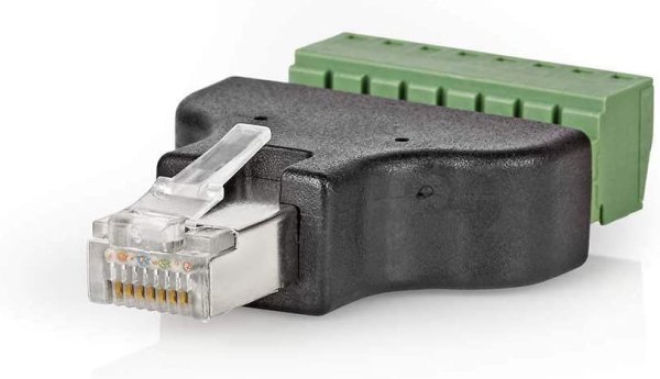 RJ45 Stecker auf Schraubklemme