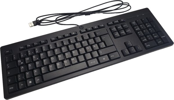 HP Tastatur HP 125 schwarz M27527-041 QWERTZ Deutsch