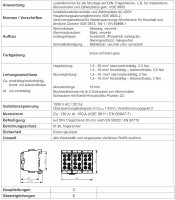 Hauptleitungsabzweigklemme 3-polig HLAZK3