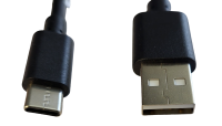 USB Kabel (A auf C) Stecker/Buchse mit Schalter