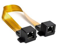 RJ45 (Gigabitfähig) Fensterdurchführung, extrem flach, 300mm