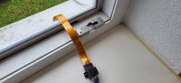 RJ45 (Gigabitfähig) Fensterdurchführung, extrem flach, 300mm