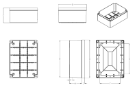 Abzweigdose 200x150x85 IP67