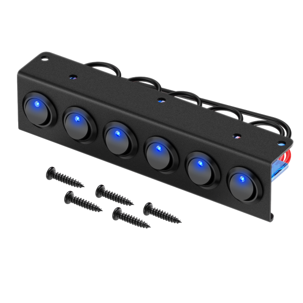 Schalterleiste mit 6 Schaltern, 12V vorverkabelt (I7)