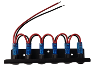 Schalterleiste mit 6 Schaltern, 12V vorverkabelt (H6)