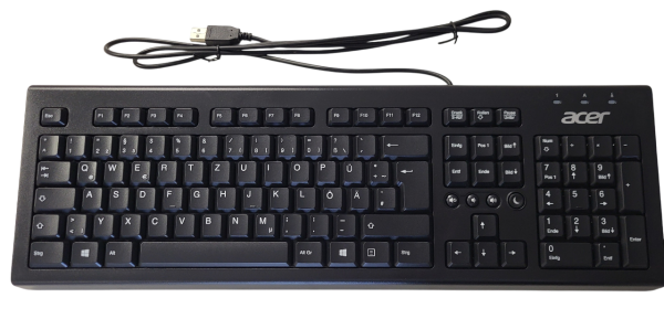 ACER Tastatur DKUSB1B0DW (Schwarz) USB QWERTZ Deutsch