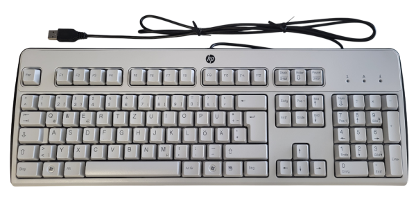 HP Tastatur DT529A USB Grau/Weiß 434823-042 434823-041 KU-0316 QWERTZ Deutsch