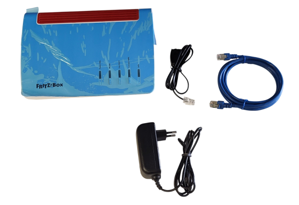 Fritzbox 7590 brown boxed mit Zubehör