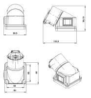 Aufbauschalter mit Schukostecker und Schalter 203P705 Ersatzschalter Betonmischer