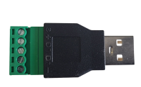 USB A Stecker (männlich) auf Schraubklemme (H4)