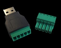 USB A Stecker (männlich) auf Schraubklemme (H4)
