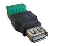 USB A Buchse (weiblich) auf Schraubklemme (H4)