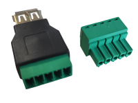 USB A Buchse (weiblich) auf Schraubklemme (H4)