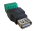 USB A Buchse (weiblich) auf Schraubklemme (H4)