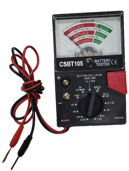 Universal Batterietester mit analoger Anzeige CSBT105